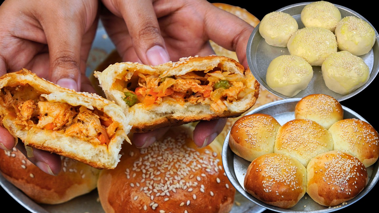 Ramadan Special Chicken Buns Recipe | Soft & Fluffy Bakery-Style Homemade Buns