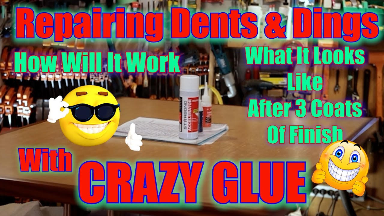 Repairing Dent & Dings with CRAZY Glue 😱😲😎 Wood Working with Mr. Kevin