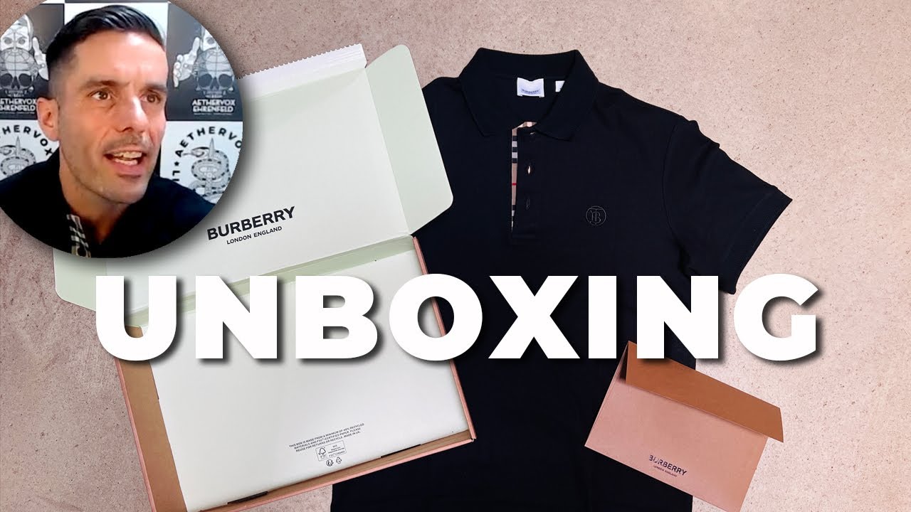 Burberry Poloshirt Unboxing (German) #AethervoxEhrenfeld