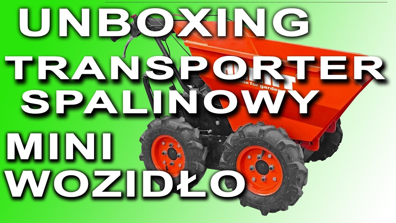 Transporter spalinowy HECHT 2636 Unboxing Mini Wozidło PAN RĘBAK
