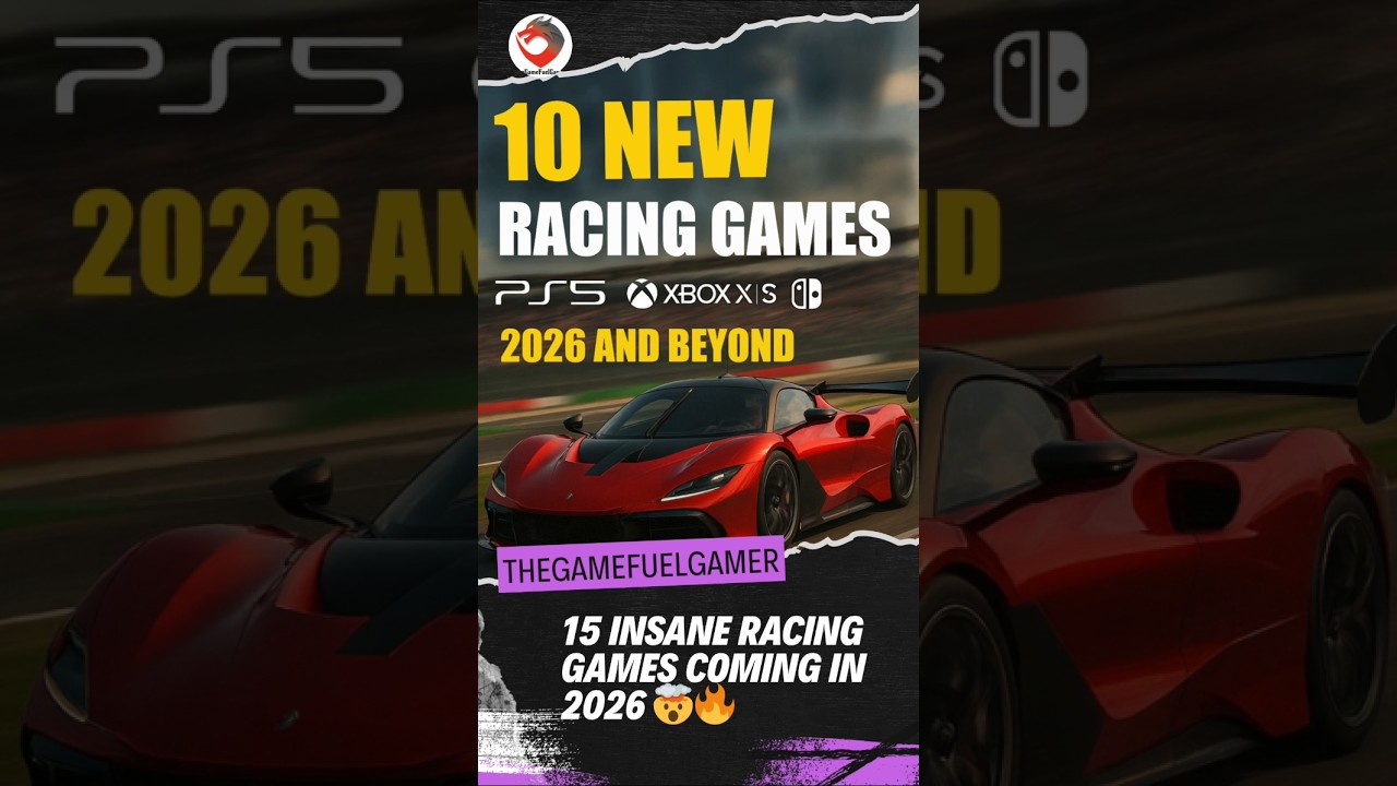 10 INSANE Racing Games Coming in 2026 🤯🔥 #RacingGames #ForzaHorizon6 #GamingShorts #NextGenGaming