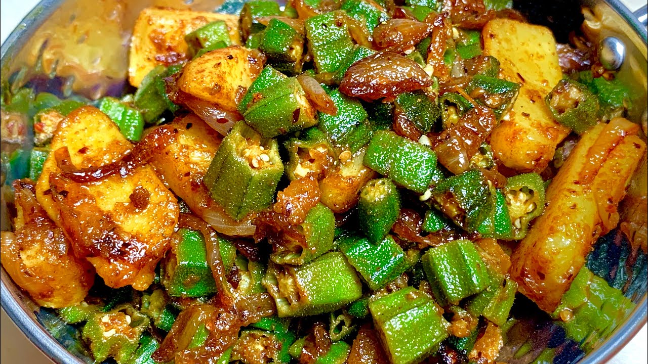 चटपटी मज़ेदार भिंडी आलू की सब्ज़ी बनाये इस तरह से | Masaledar Bhindi Aloo Ki Sabzi recipe |Spicy Okra