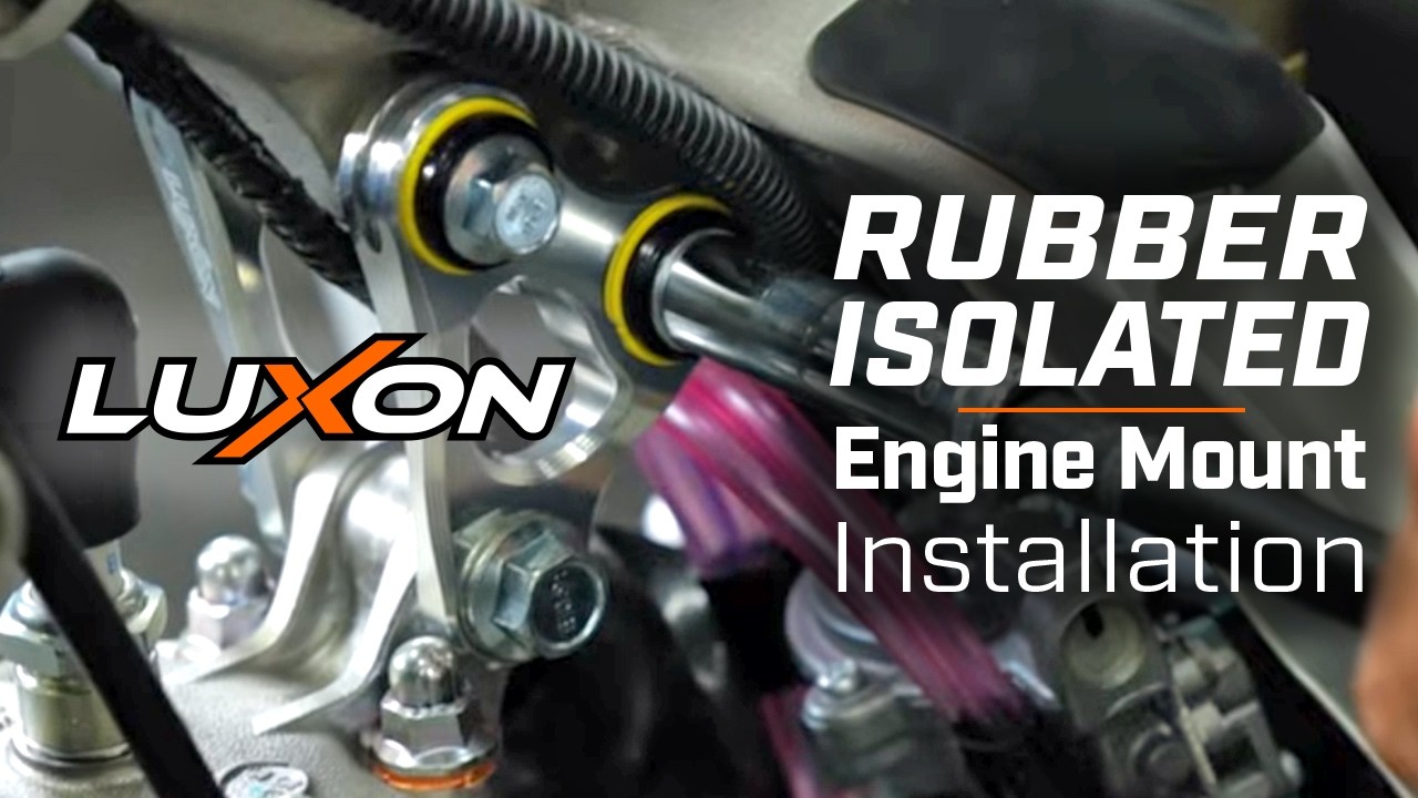 Yamaha YZ250 (2-Stroke) Luxon MX Rubber Isolated Engine Mount Installation