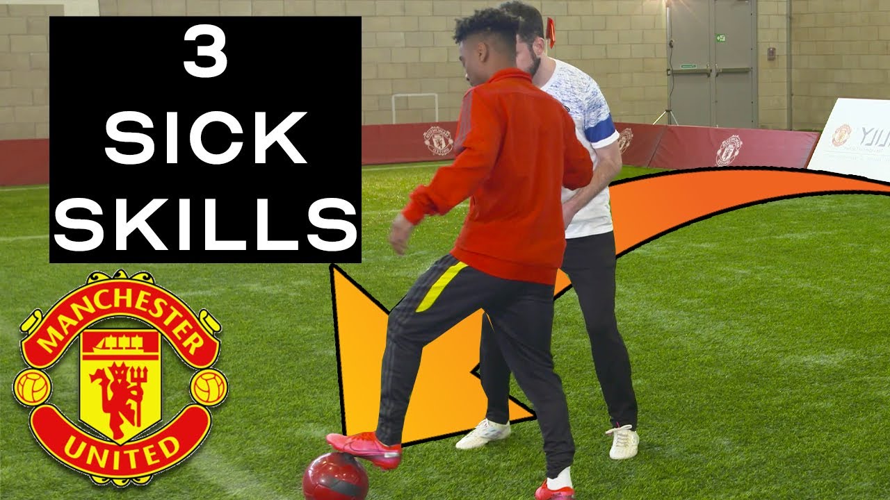 YOU WILL LEARN THESE 3 SICK SKILLS IN LESS THEN 5 MINUTES w/ Angel Gomes of MAN U