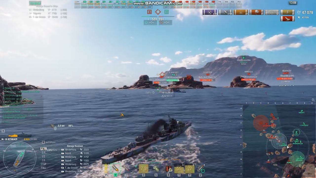WorldOfWarships 1 in 1 mil shot ( Kitakaze He citadel Stalingrad )