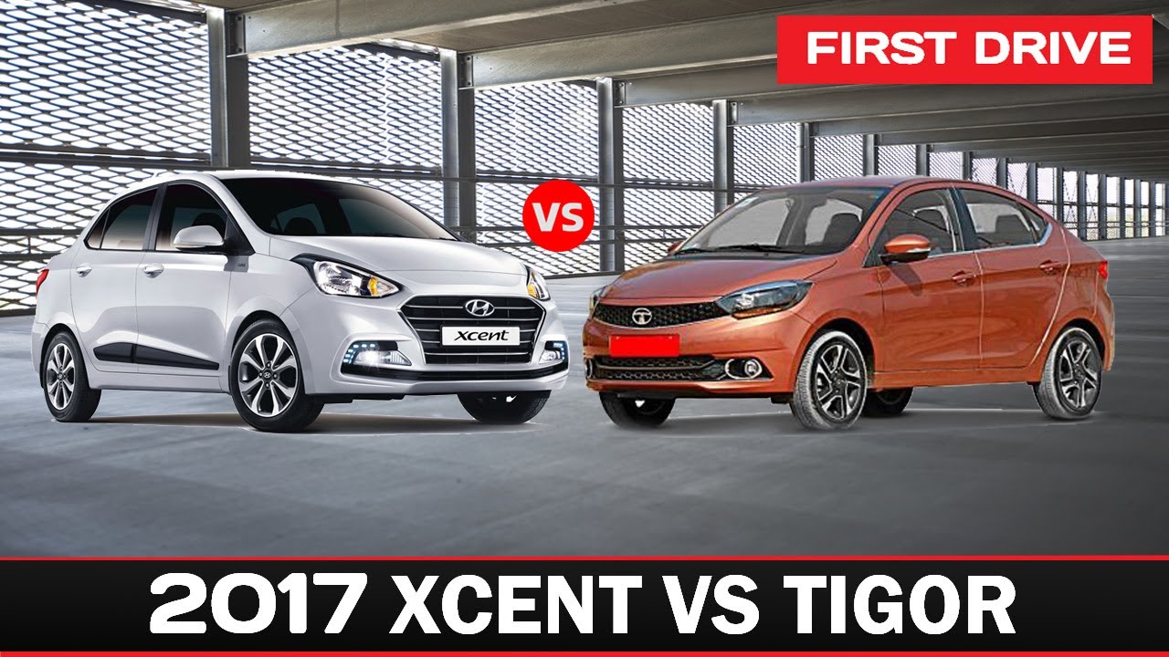 2017 Hyundai Xcent facelift  vs Tata Tigor -Comparison|Autoadvice|