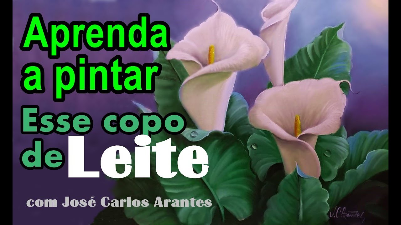 Como pintar copo de leite