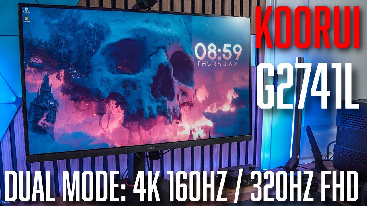 KOORUI G2741L Review - An Affordable Dual Mode Monitor! 4K 160hz | FHD 320hz