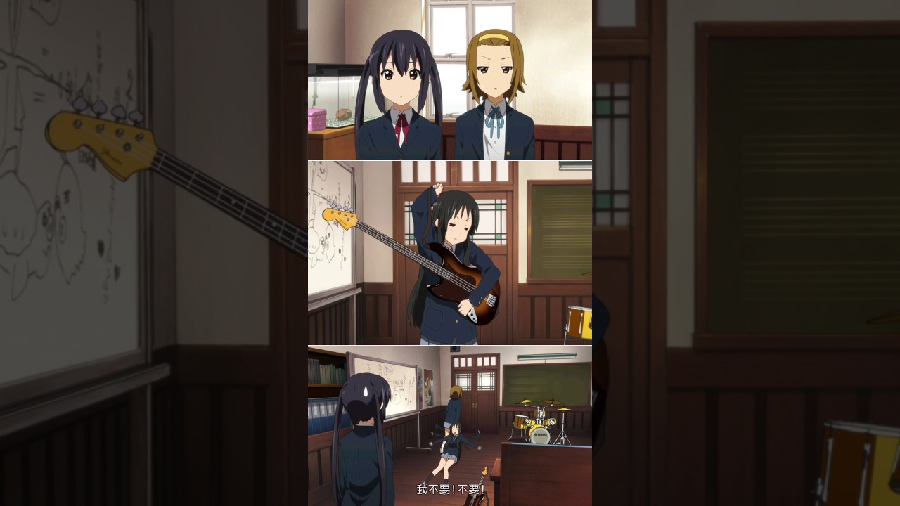 K-ON！輕音部 凸額頭🤣這大概是澪最不乖的一集了 #輕音部 #けいおん #KON #輕百合 #動漫 #anime