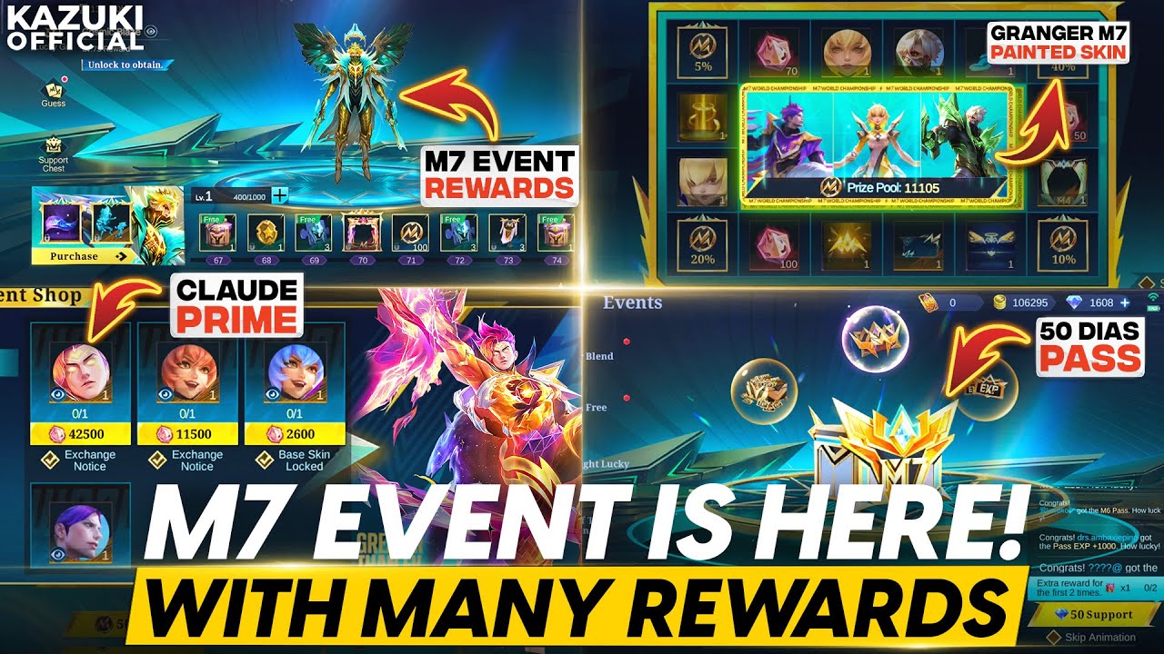 M7 EVENT IS HERE WITH FREE PRIME SKIN & OTHER FREE M SKINS | YU ZHONG PRIME RETURNS