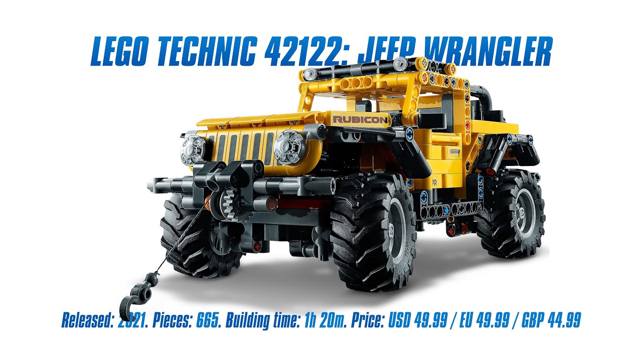 LEGO Technic 42122: Jeep Wrangler: In-depth Review, Speed Build & Parts List