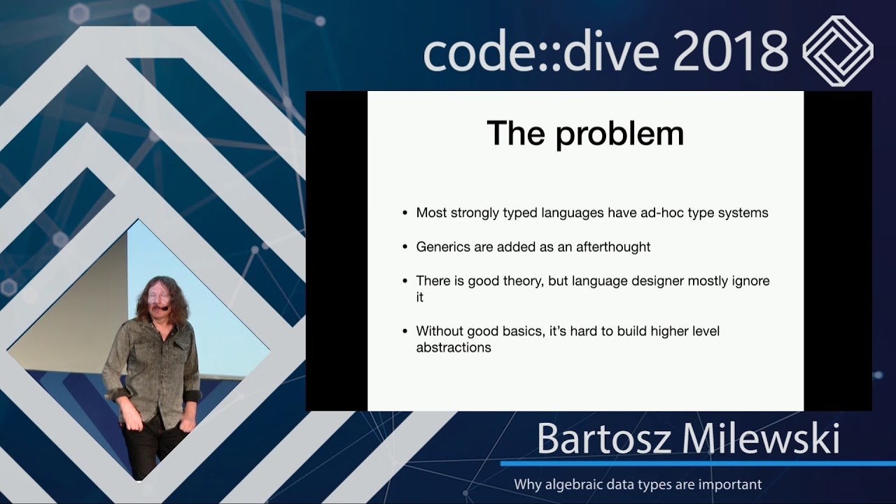 Why algebraic data types are important - Bartosz Milewski - code::dive 2018