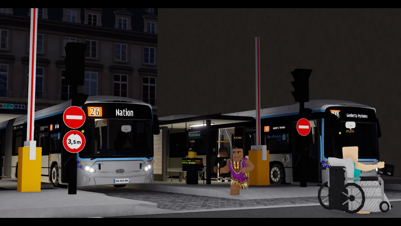 Ligne 26 Bus RATP Fr (Gare St Lazare - Nation) | Bus Roblox | Ligne 26