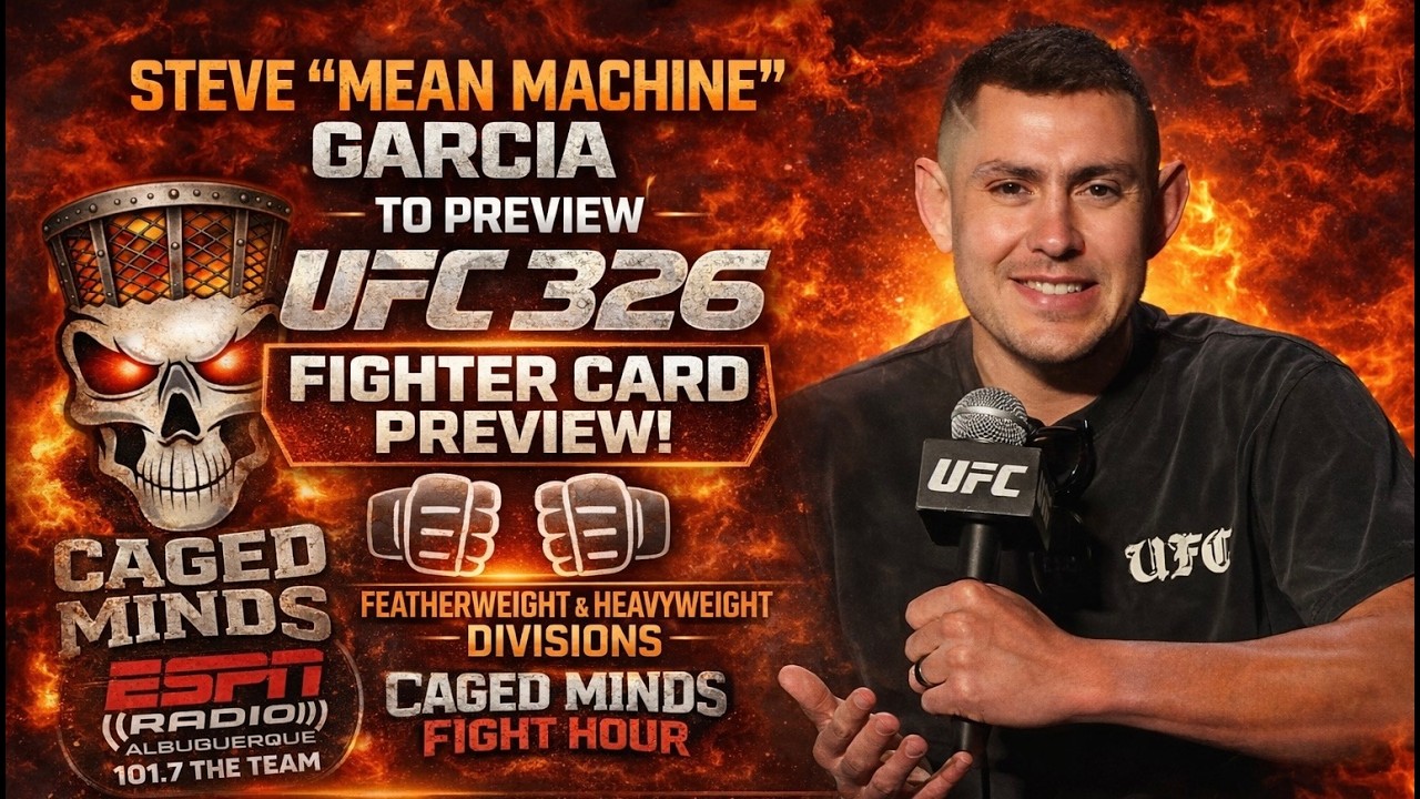 CAGED MINDS FIGHT HOUR Ep. 7 featuring Steve Mean Machine Garcia