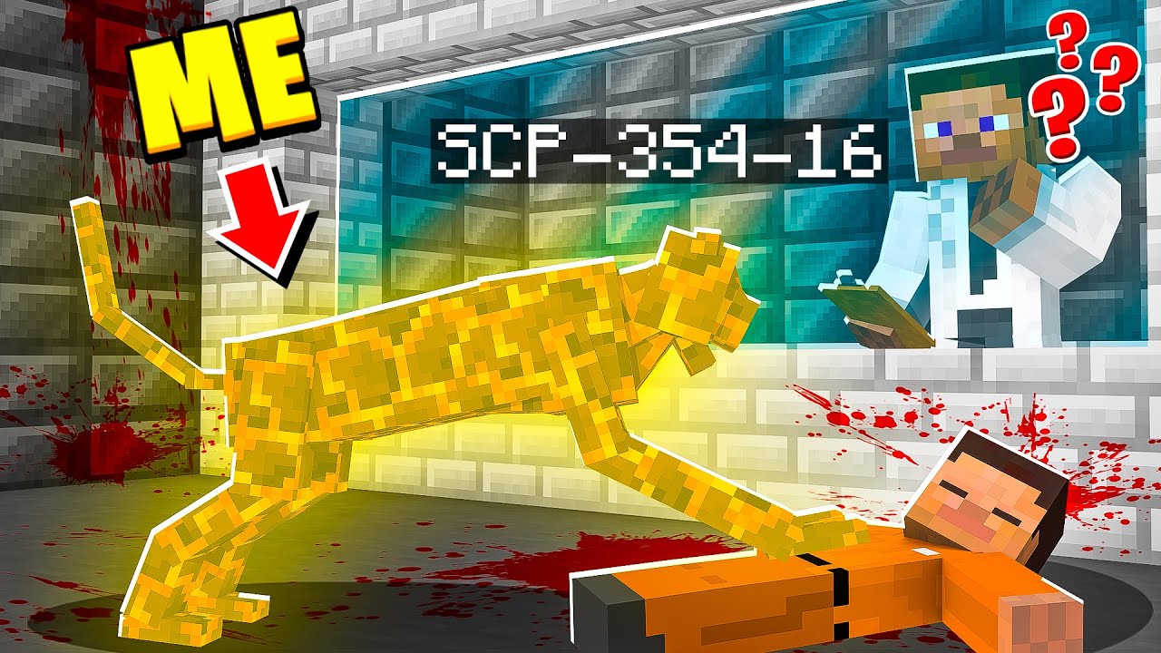 I Became GOLD SCP-354-16 in MINECRAFT! - Minecraft Trolling Video