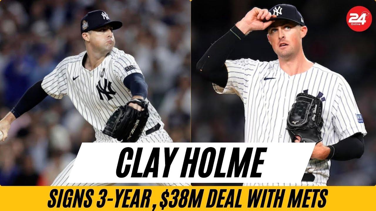 Mets Sign Former Yankees Closer Clay Holmes to 3-Year, $38M Deal, Plan to Convert Him to Starter
