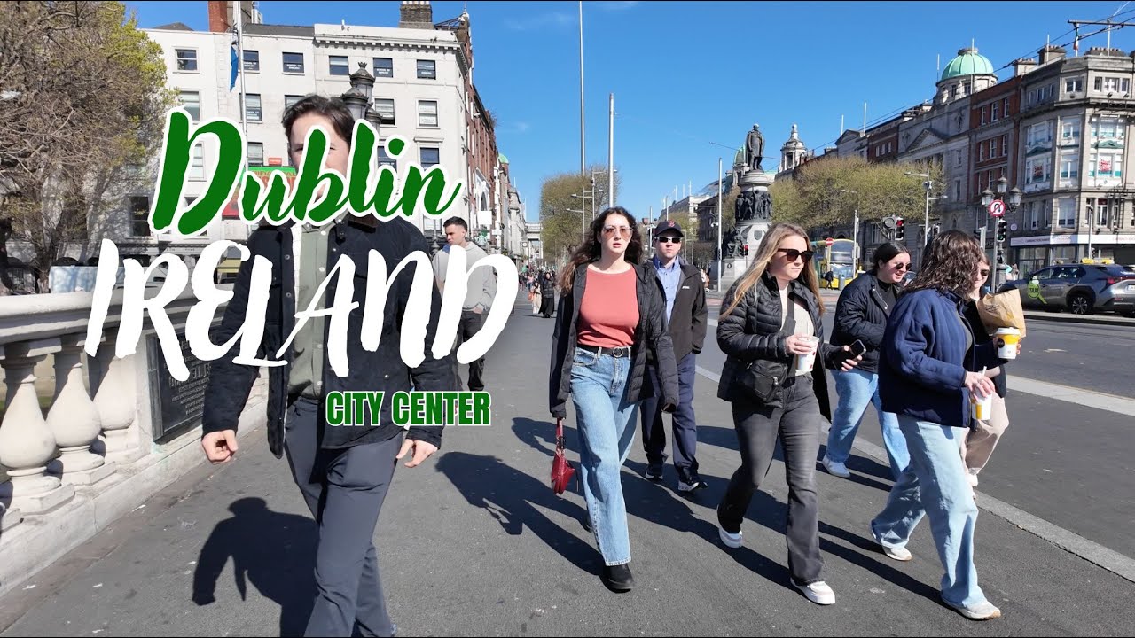 📍🇮🇪 4K Dublin City Center Walk Tour | Dublin, Ireland | 2025