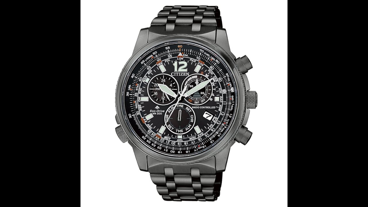 Reloj Citizen EcoDrive Radiocontrolado de acero BlackIP y cristal de zafiro: CB5867-87H