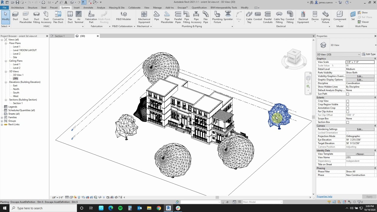 Orient to View in Revit