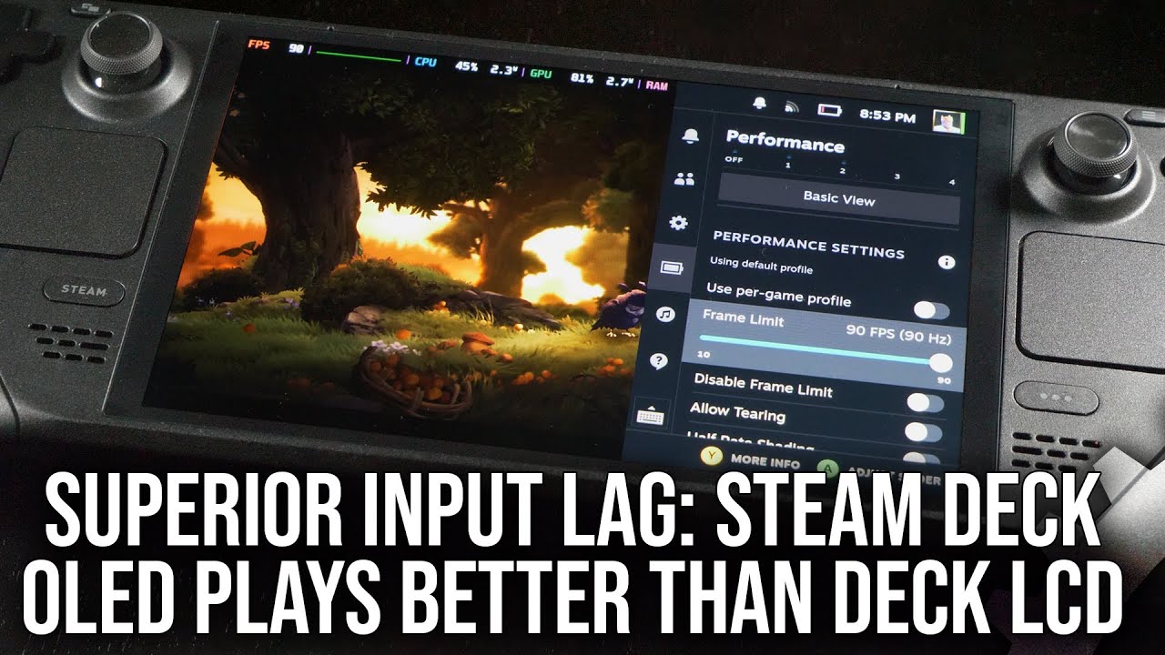 Steam Deck OLED Plays Better Than Steam Deck LCD: Big Input Lag Reductions