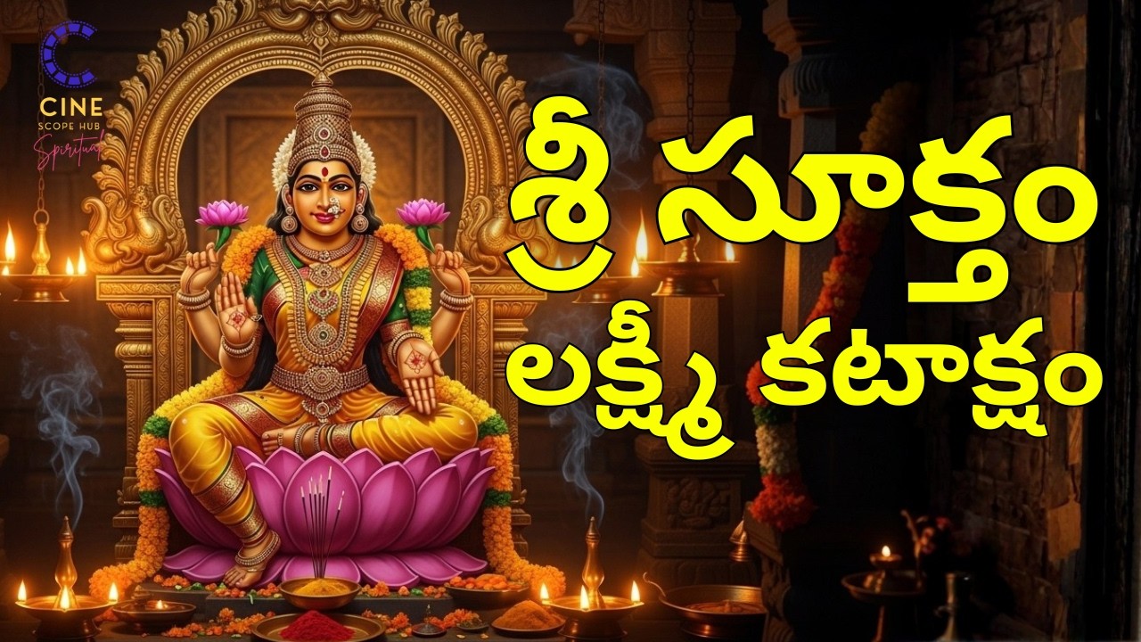 శ్రీ సూక్తం | Sri Suktam Powerful Lakshmi Mantra for Wealth & Prosperity | With lyrics