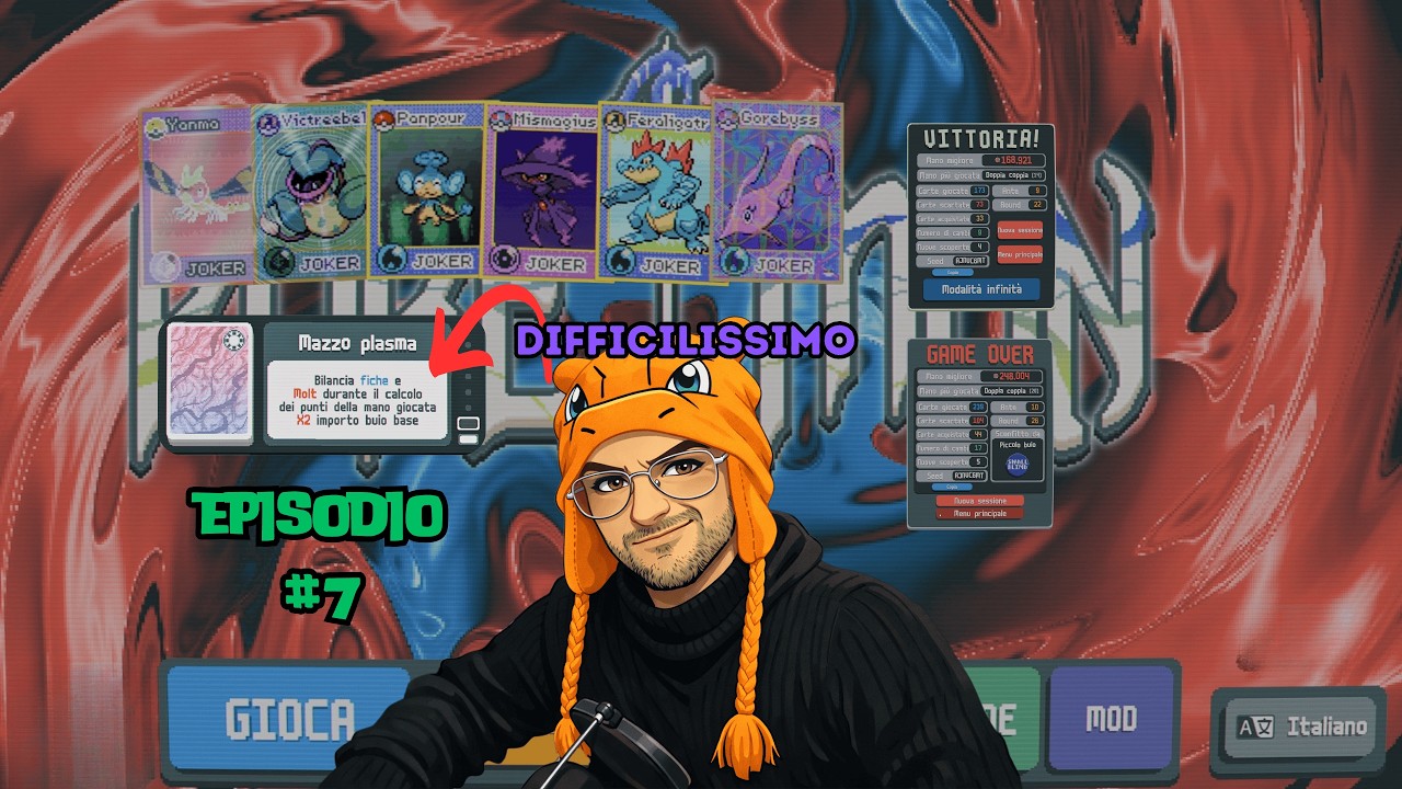 Mazzo DIFFICILISSIMO!!  mazzo Plasma - puntata rossa - Balatro Pokermon episodio #7
