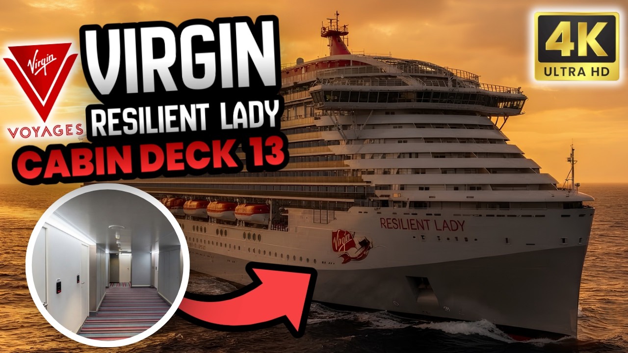 Подробное расположение кают. Палуба 13. Virgin Resilient Lady
