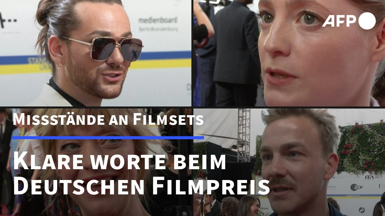 Deutscher Filmpreis in Berlin: Klare Worte am roten Teppich | AFP