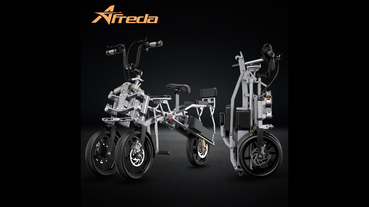 Afreda S6: Fold-in-1s Reverse 3-wheel E-bike for all terrain