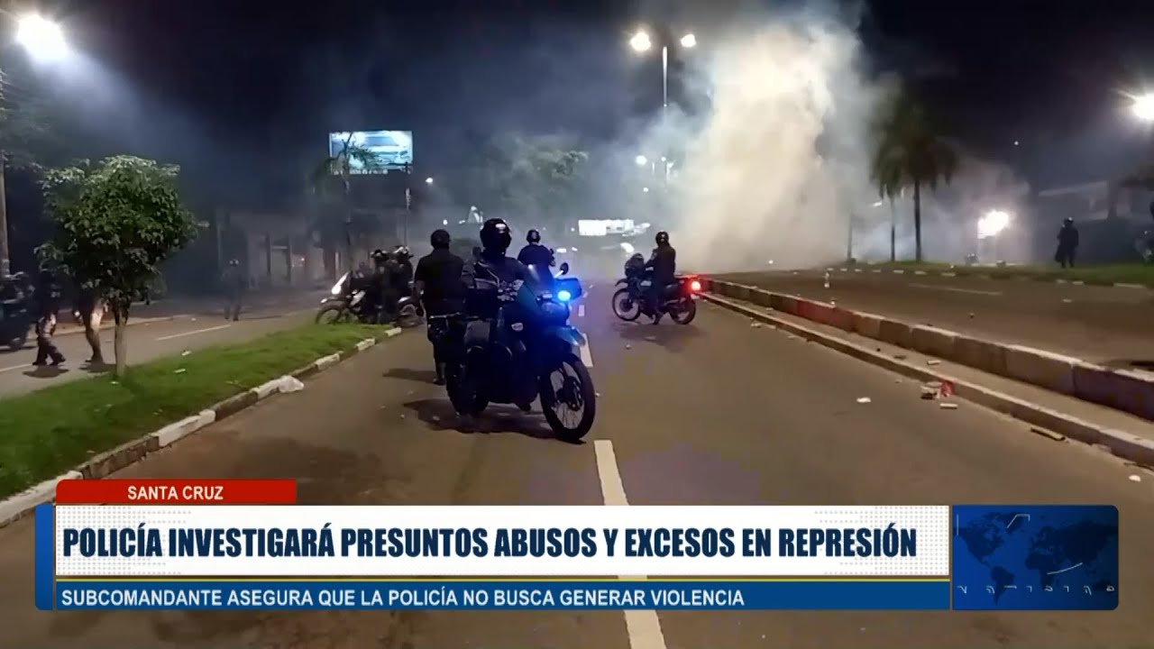 Policía investigará presuntos abusos a ciudadanos durante protestas en Santa Cruz
