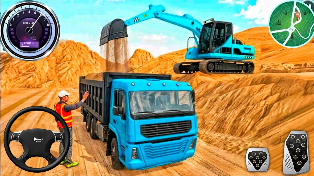 Railroad Builder Simulator 3D - Строительство автомагистралей с помощью экскаватора JCB - Игра дл...