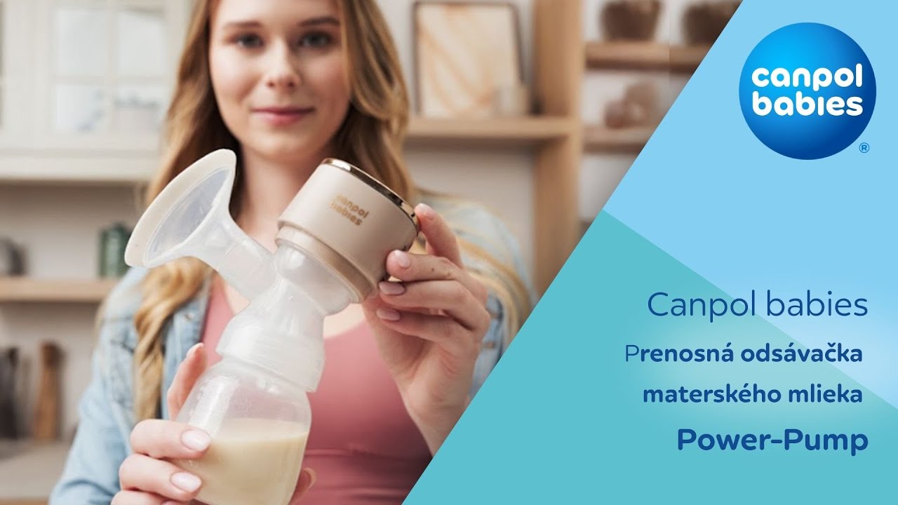 💙 Canpol babies Power Pump – silná podpora pri dojčení | Elektrická odsávačka pre moderné mamičky
