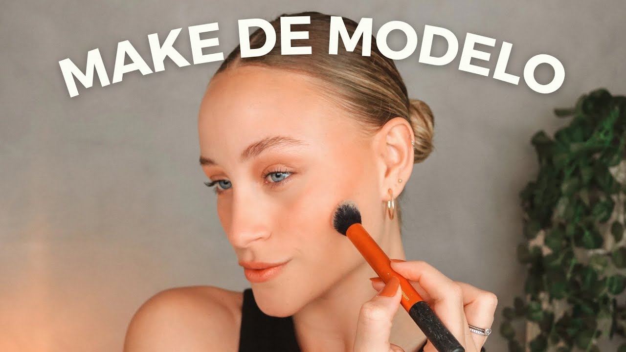 MAQUIAGEM DE MODELO PARA CASTINGS E POLAROIDES - como fazer make clean girl estilo Hailey Bieber
