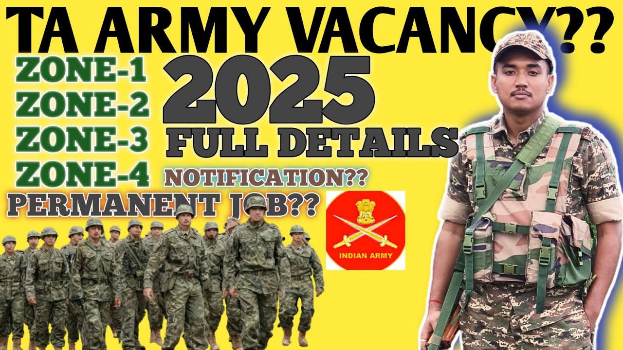 TA ARMY 2025 VACANCY?? EDUCATIONAL QUALIFICATIONS, AGE AND ALL DETAILS #army #information #subscribe