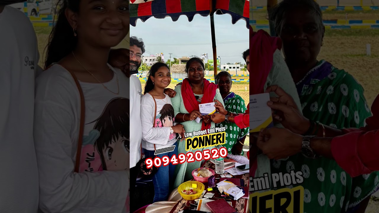 low Budget Emi Plots in CHENNAI | PONNERI #9094920520