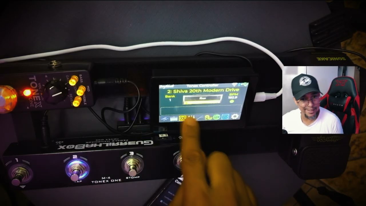 CONTROLADOR GUERRILHA BOX MT-4 + TONEX ONE E TELA LCD (como configurar) #tonexone #controladormidi