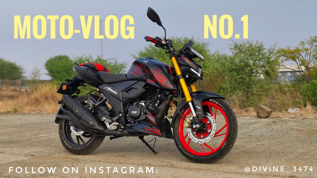 MY FIRST MOTO-VLOG 😍 WITH APACHE RTR 200 4V (DIVINE)❤️🚀#apache #rtr #200 #4v #firstvlog #bike #rider