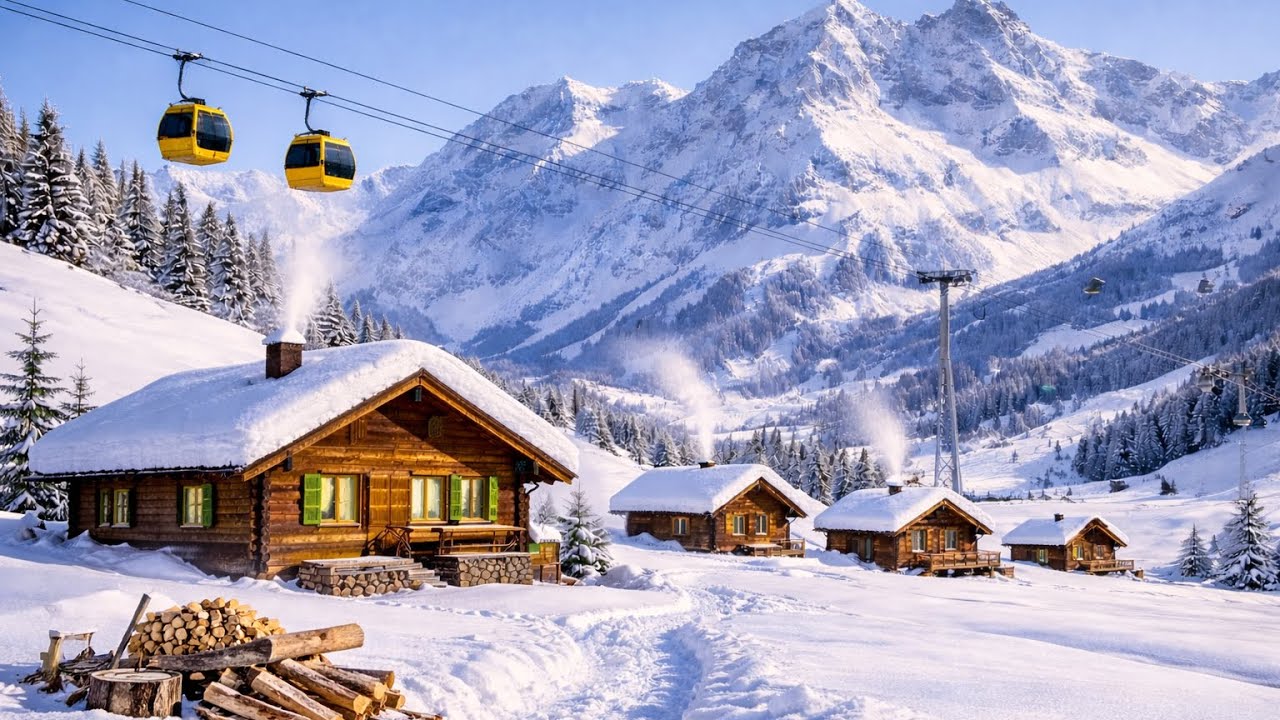 Switzerland Looks Unreal in Winter 🇨🇭❄️ | Swiss Alps Walking Tour