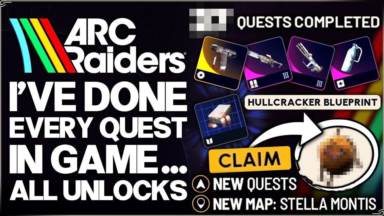 Arc Raiders - Doing EVERY Quest Gives You... - Best Rewards, Guns, Unlocks & FAST Questing Guide!