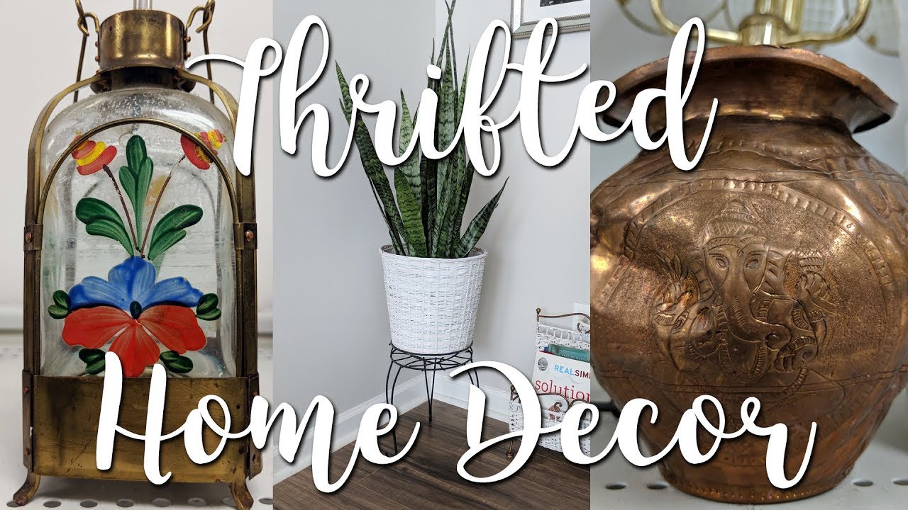 Goodwill Thrift with Me Home Decor and DIY Thrifted Before & After