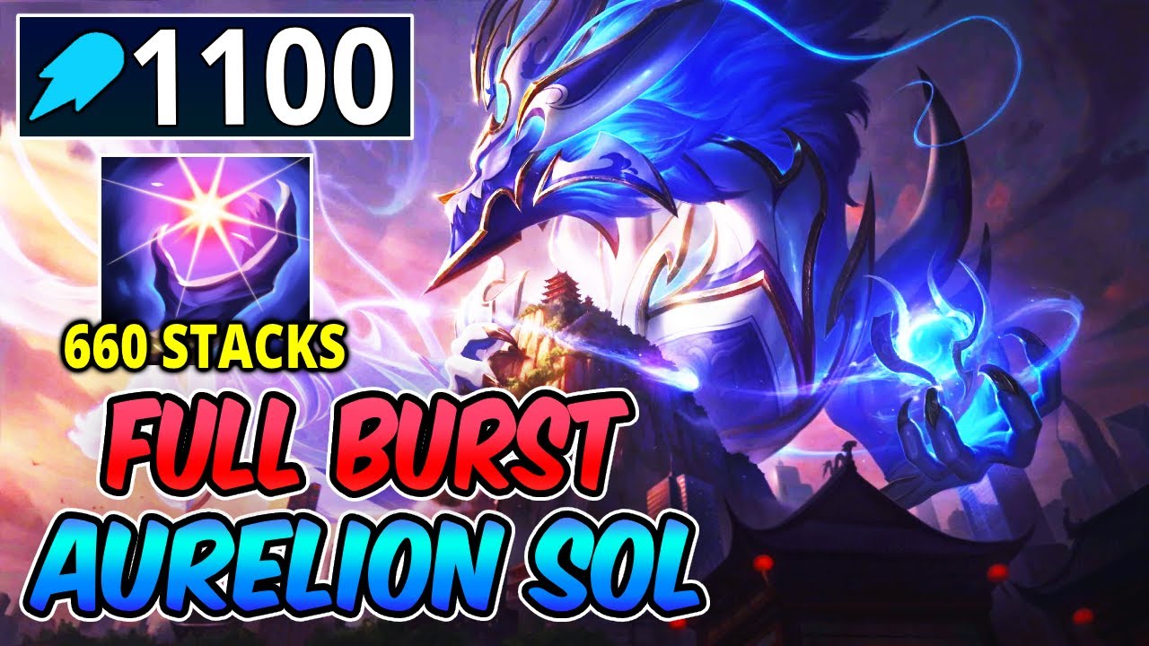 1100 AP AURELION SOL MID | Build & Runes | LEGENDARY PORCELAIN PROTECTOR AURELION SOL (660 STACKS)