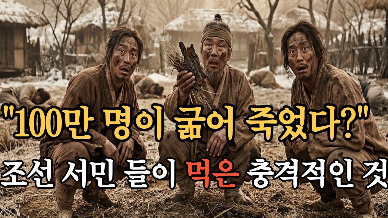 [한국사 역사] 19세기 조선 100만 명이 죽던 해, 백성들은 어떻게 살아남았을까?