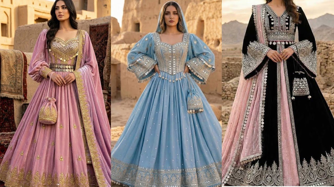 Most trending 2026 latest Afghani Dress designs|| Afghani Eid Collection is here 💛#viralvideo 