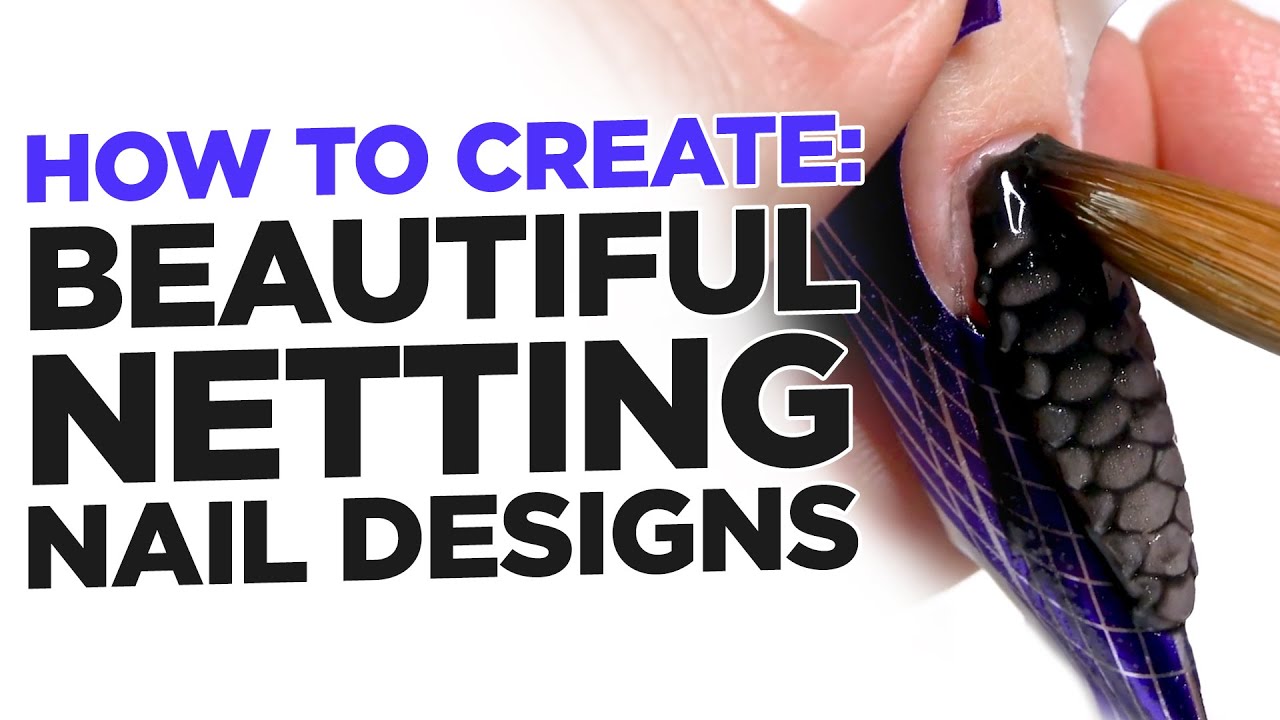 How to Create: Beautiful Netting Nail Designs