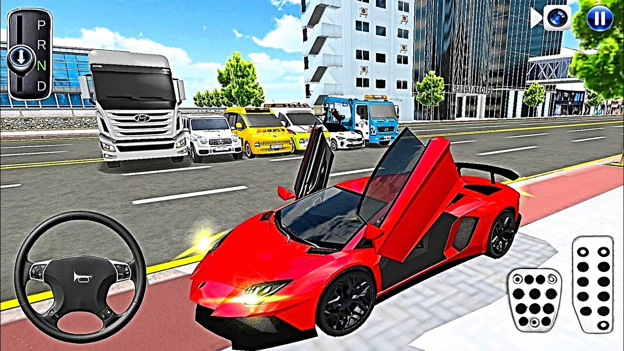 New Red Lamborghini For Parking - 3d Driving Class android game play ||CarGame #gameplay #cargame