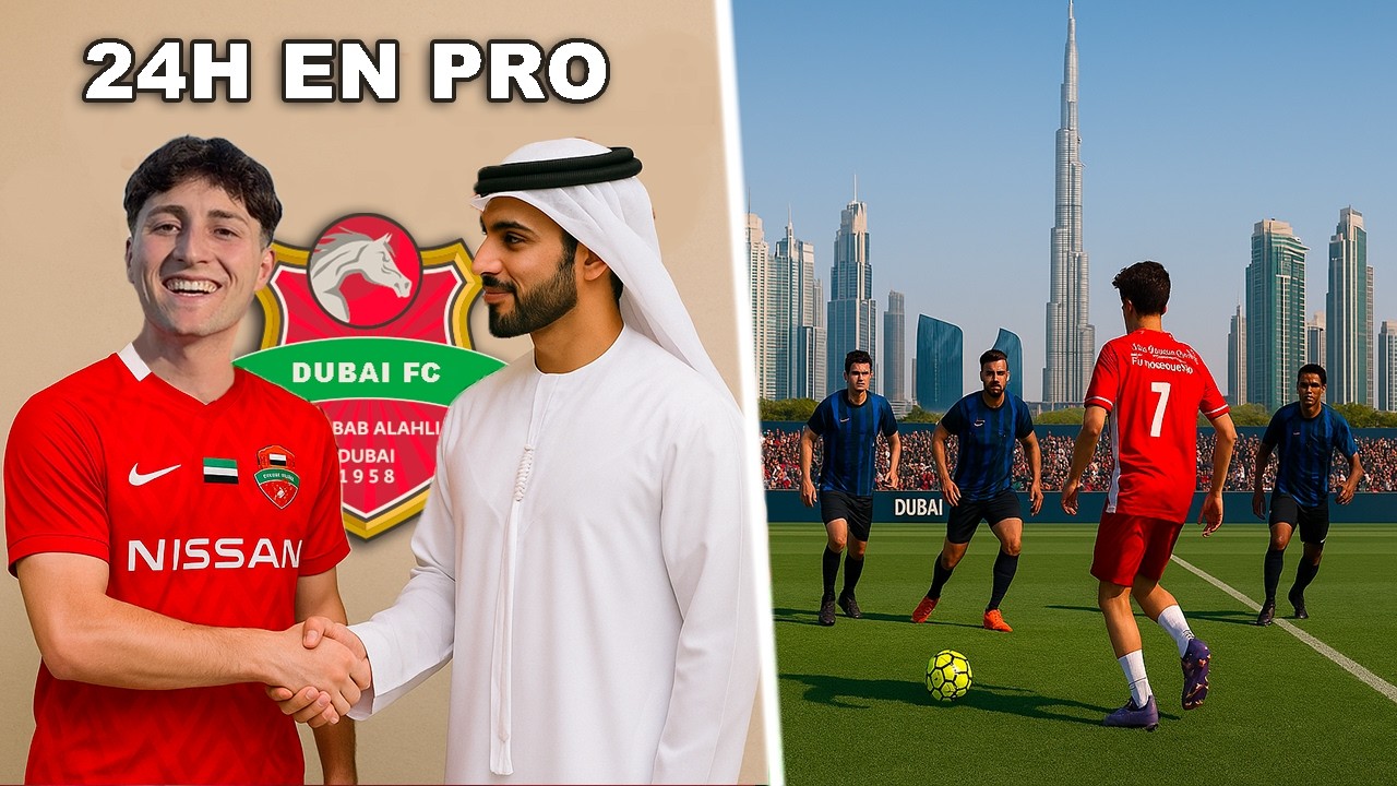 JE deviens FOOTBALLEUR PRO pendant 24H à DUBAÏ ! 😲