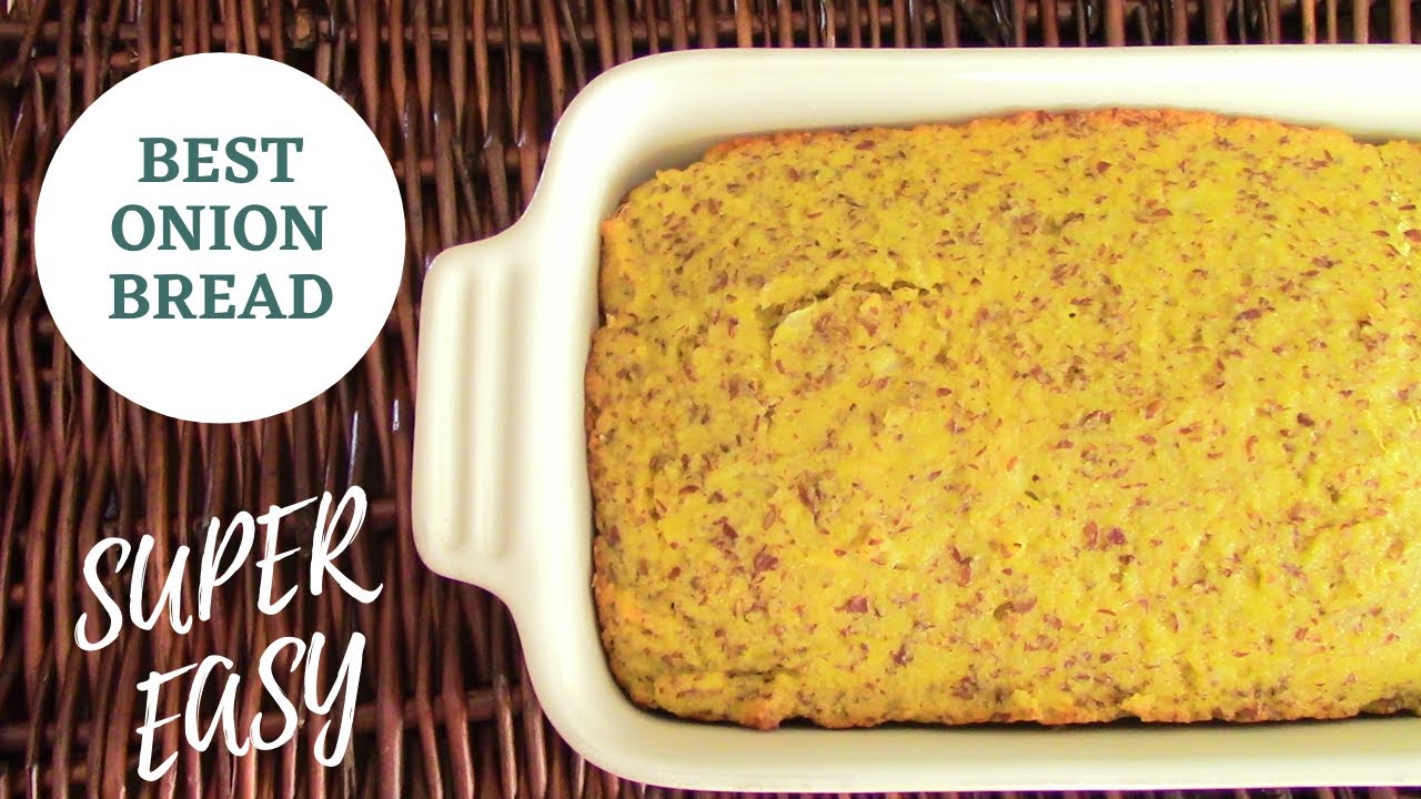 ALMOND FLOUR ONION BREAD| Gluten free + Lower carb + Easy!