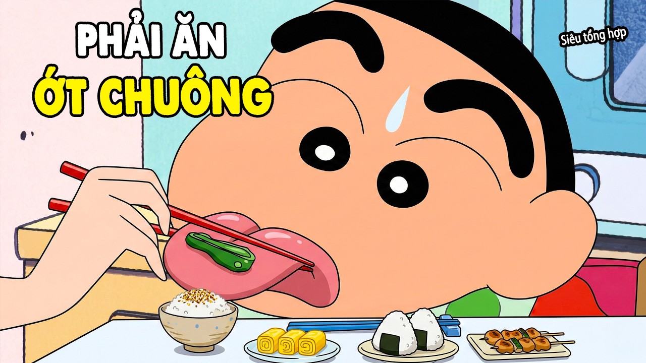 Siêu Tổng Hợp Shin #161 - Thử Thách Cấm Cười Khi Ăn | Shin Tập Mới Để Ăn Cơm | Shin Cậu Bé Bút Chì