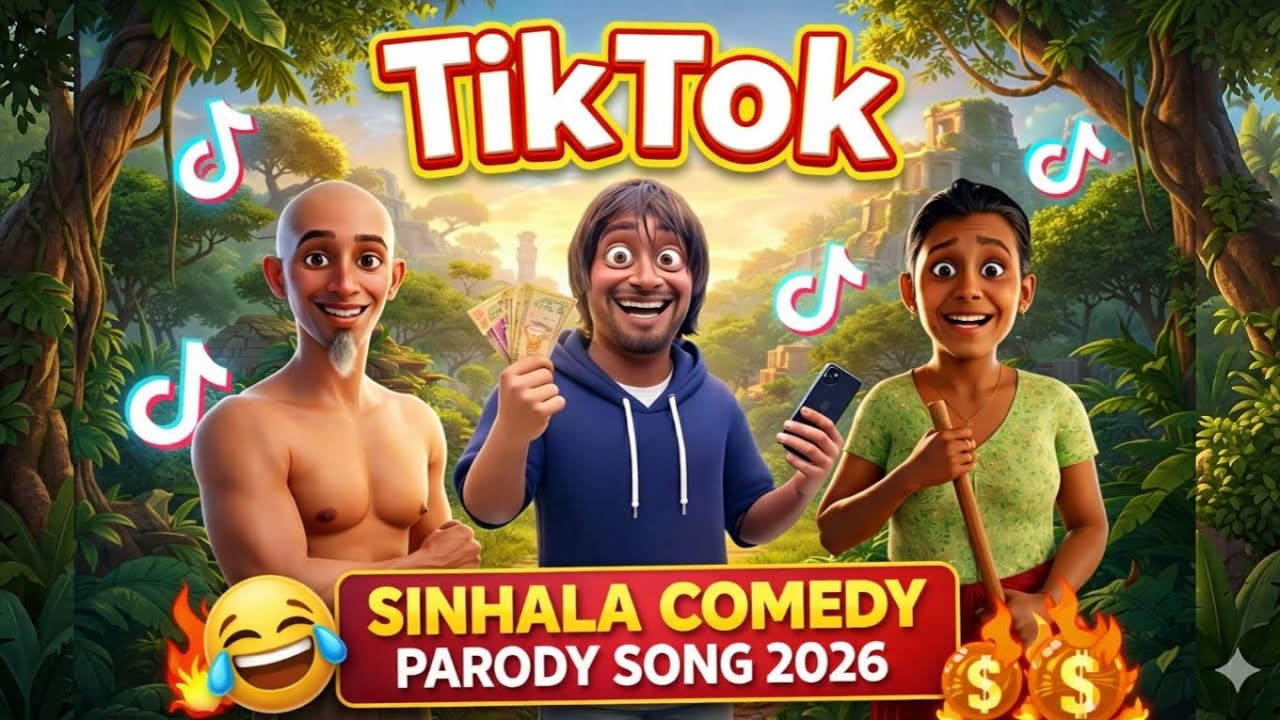 TikTok පිස්සුව 😂 | Sinhala Comedy Parody Song 2026 | TikTok Sinhala Song #comedy #ai #tranding 