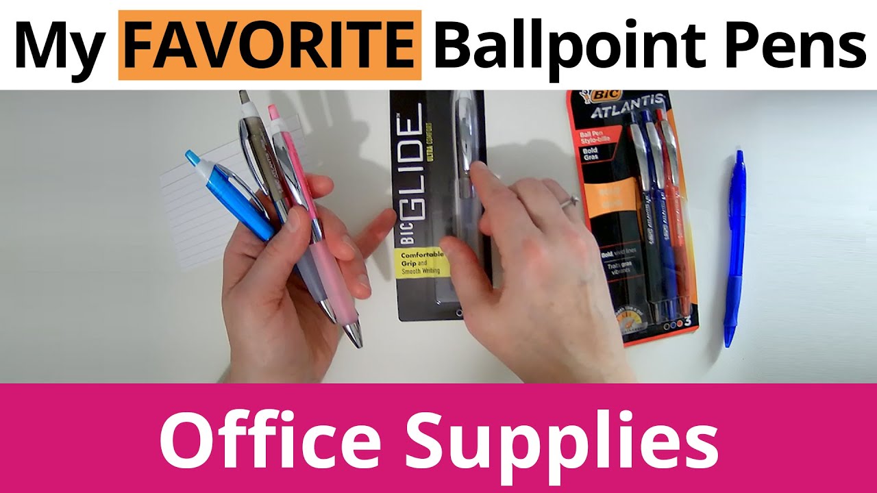 My Favorite Ballpoint Pens #officesupplies #officesupply | ShannonMedisky.com